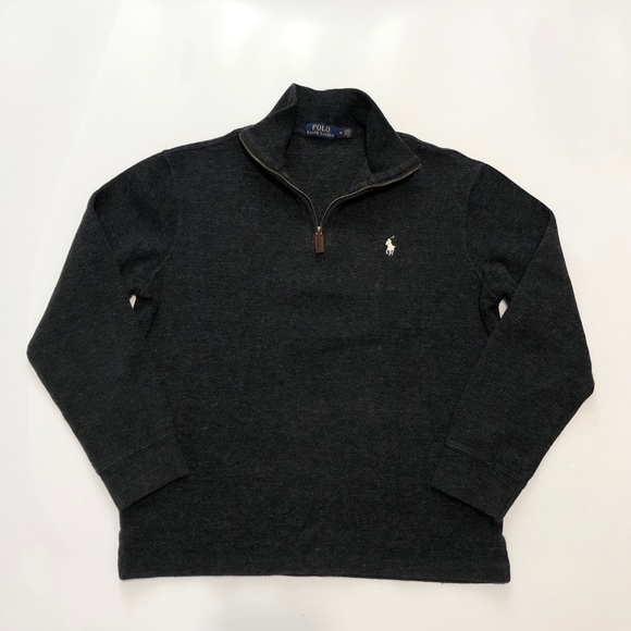 Polo Ralph Lauren Other - POLO BY RALPH LAUREN 1/4 ZIP CHARCOAL SWEATER